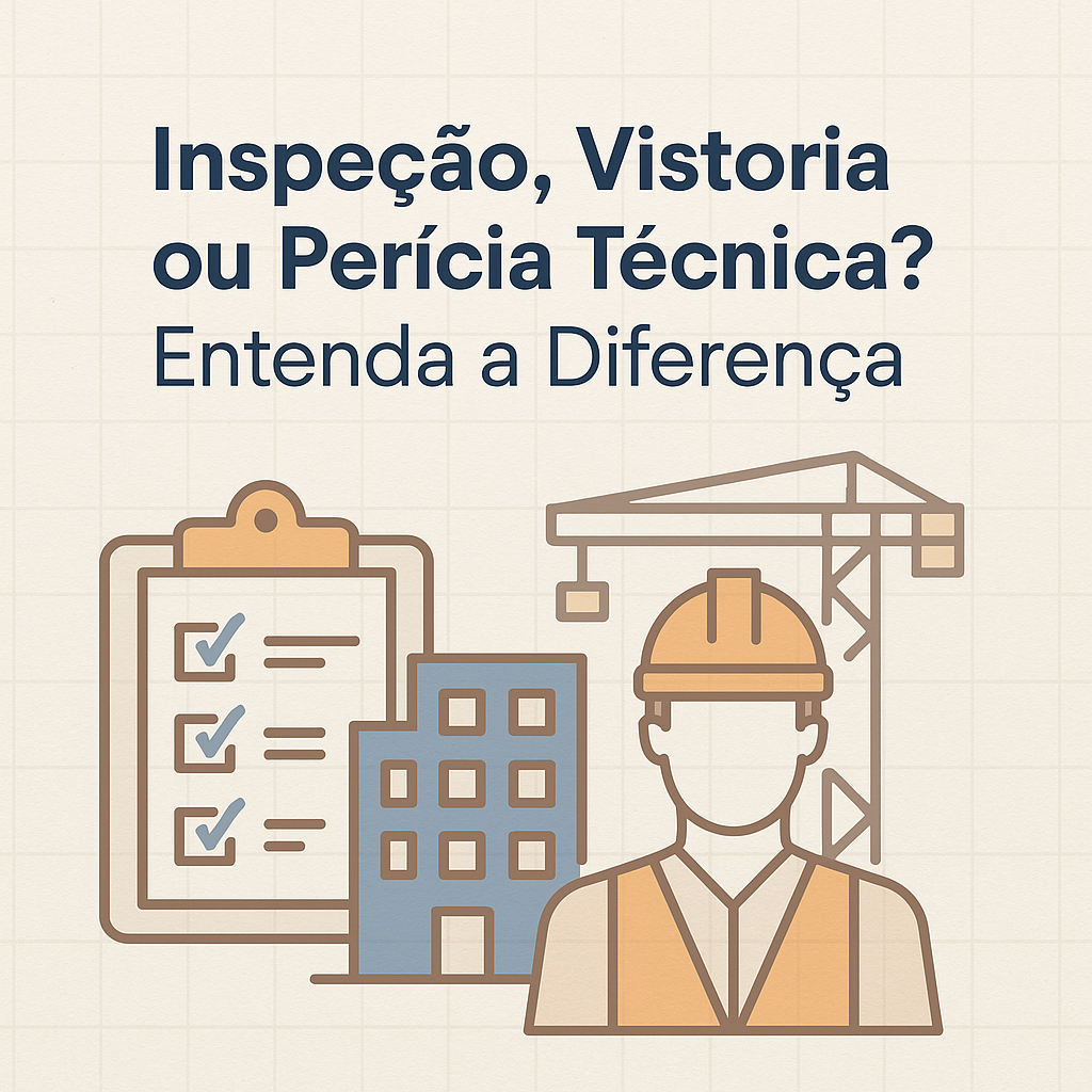 Qual a Diferença entre Inspeção Predial, Vistoria Cautelar e Perícia Técnica Entenda Quando Contratar Cada Serviço